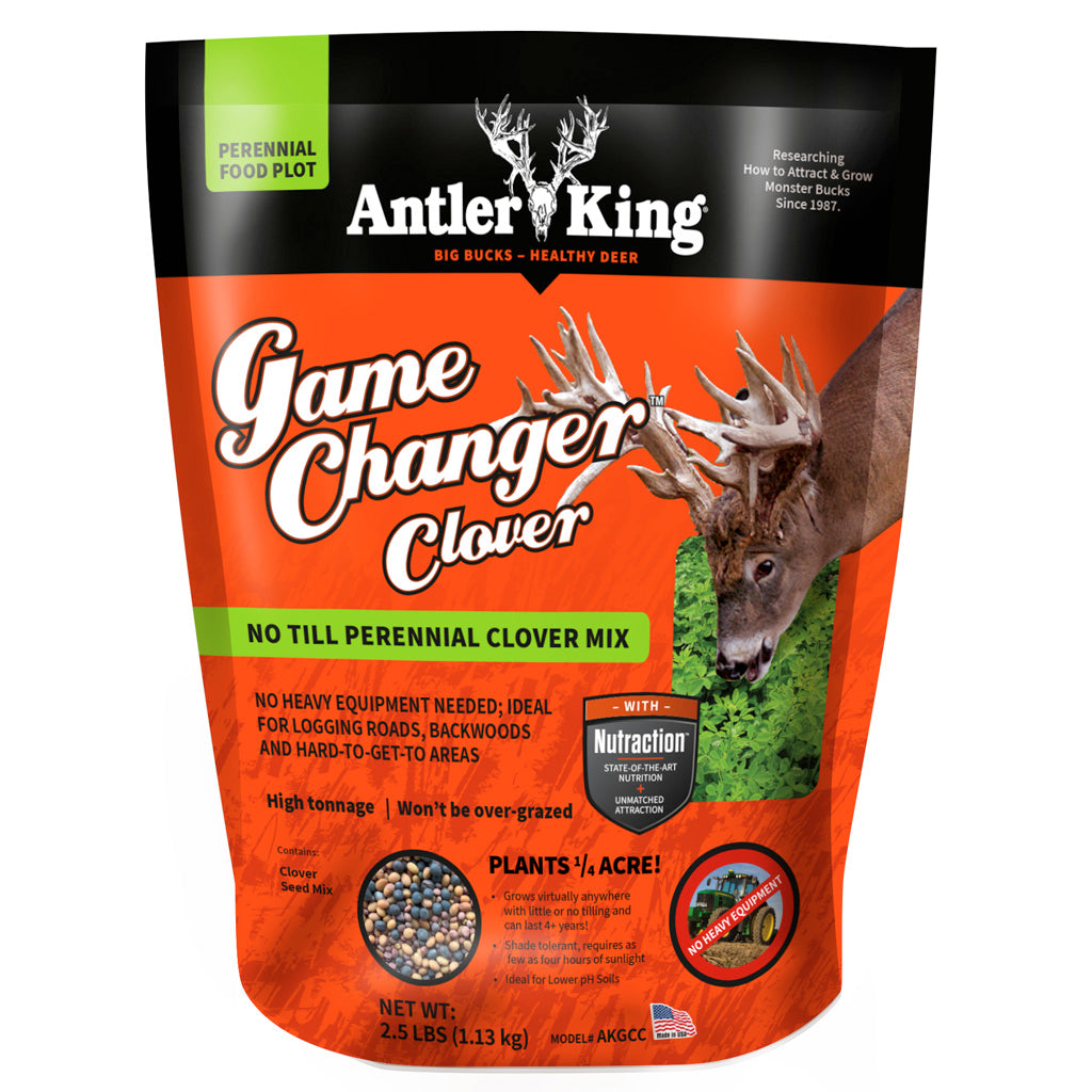 Antler King Game Changer Clover Seed 1/4 Acre - Premium Wildlife Forage