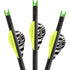 Lumenok Crossbow Bolts 20 in. Green Capture Nocks 3 pk.