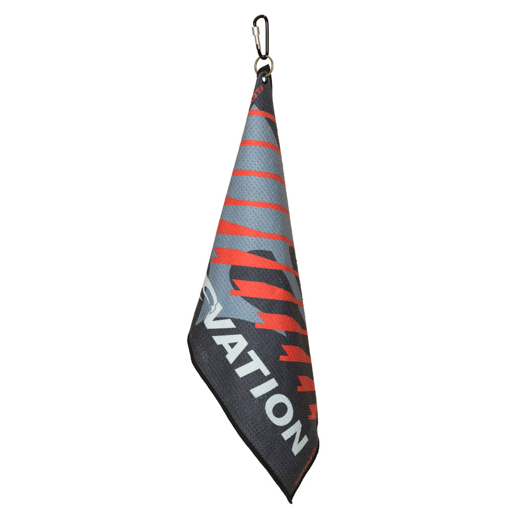 Elevation Shooters Towel - Microfiber Polyester with Lockable Carabiner Clip