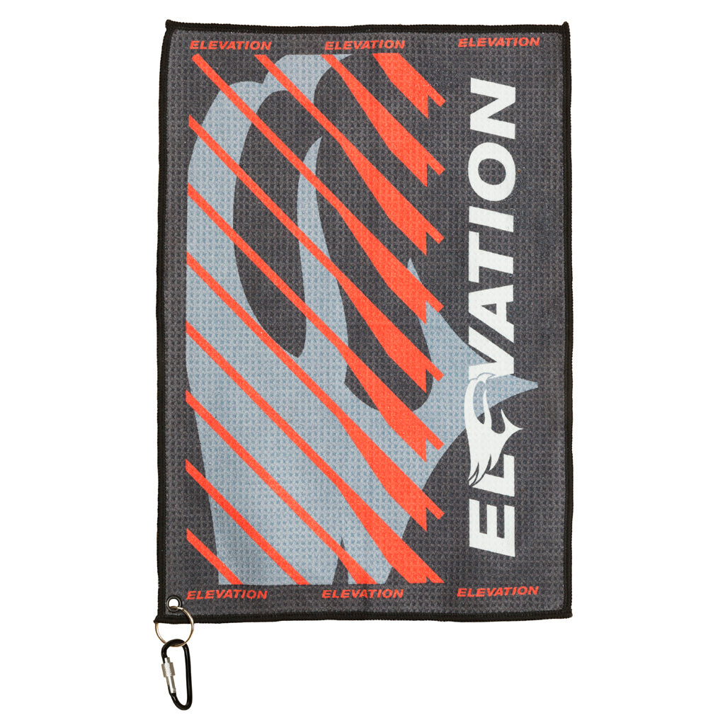 Elevation Shooters Towel - Microfiber Polyester with Lockable Carabiner Clip