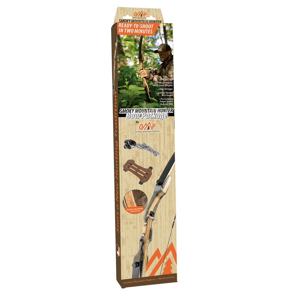 October Mountain Smoky Mountain Hunter Bow Package - 62 in. 45 lbs. RH