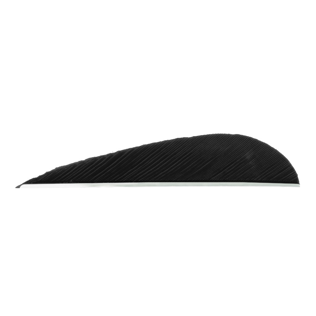 Trueflight Parabolic Feathers Black 3" LW - 100 Pack
