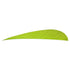 Trueflight Parabolic Feathers Chartreuse 4 in. RW - 100 Pack