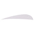 Trueflight Parabolic Feathers White 4 in. LW - 100 Pack