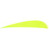 Trueflight Parabolic Feathers Chartreuse 4 in. LW 100 pk.
