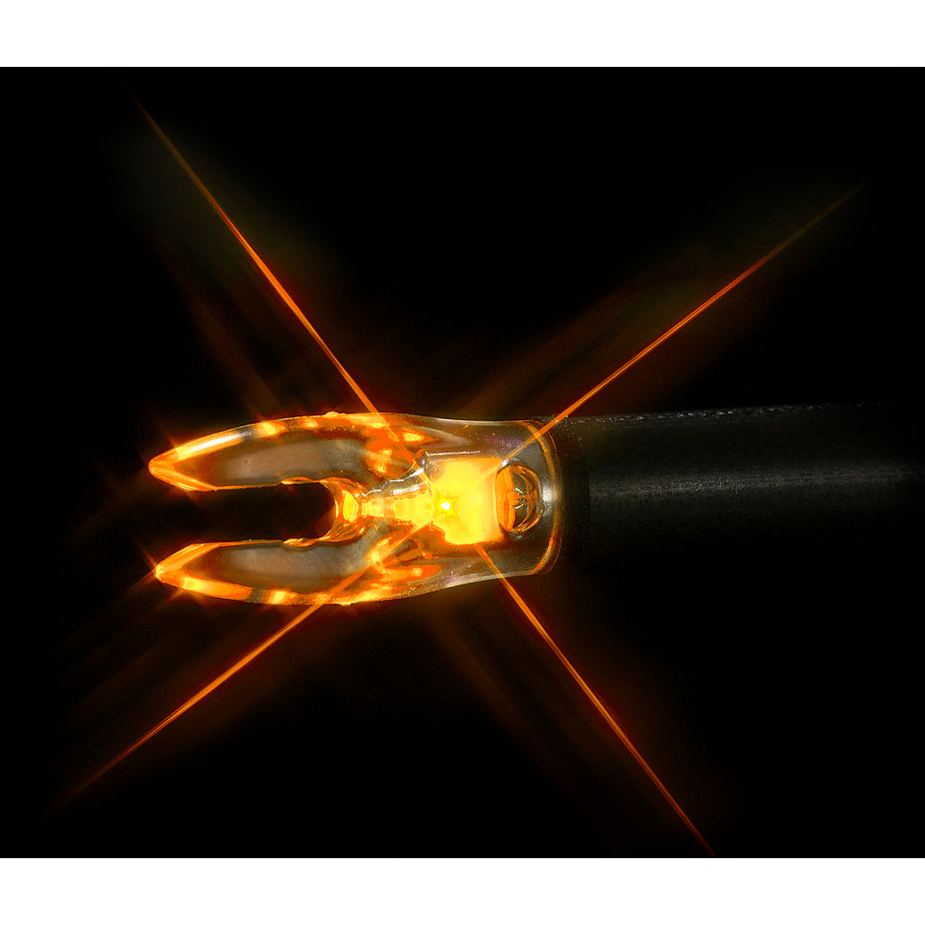 Nockturnal FIT Lighted Nocks Orange 3 Pack - High Visibility and Durability