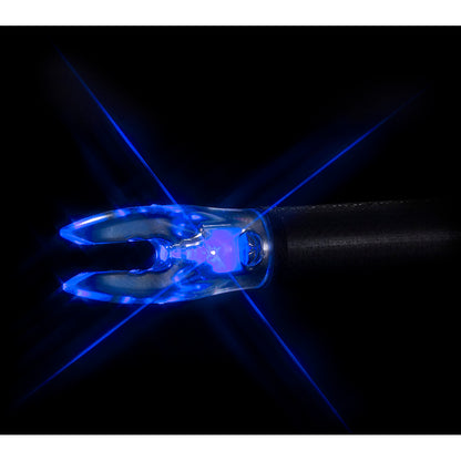 Nockturnal FIT Lighted Nocks Blue 3 Pack - Exceptional Visibility &amp; Durability