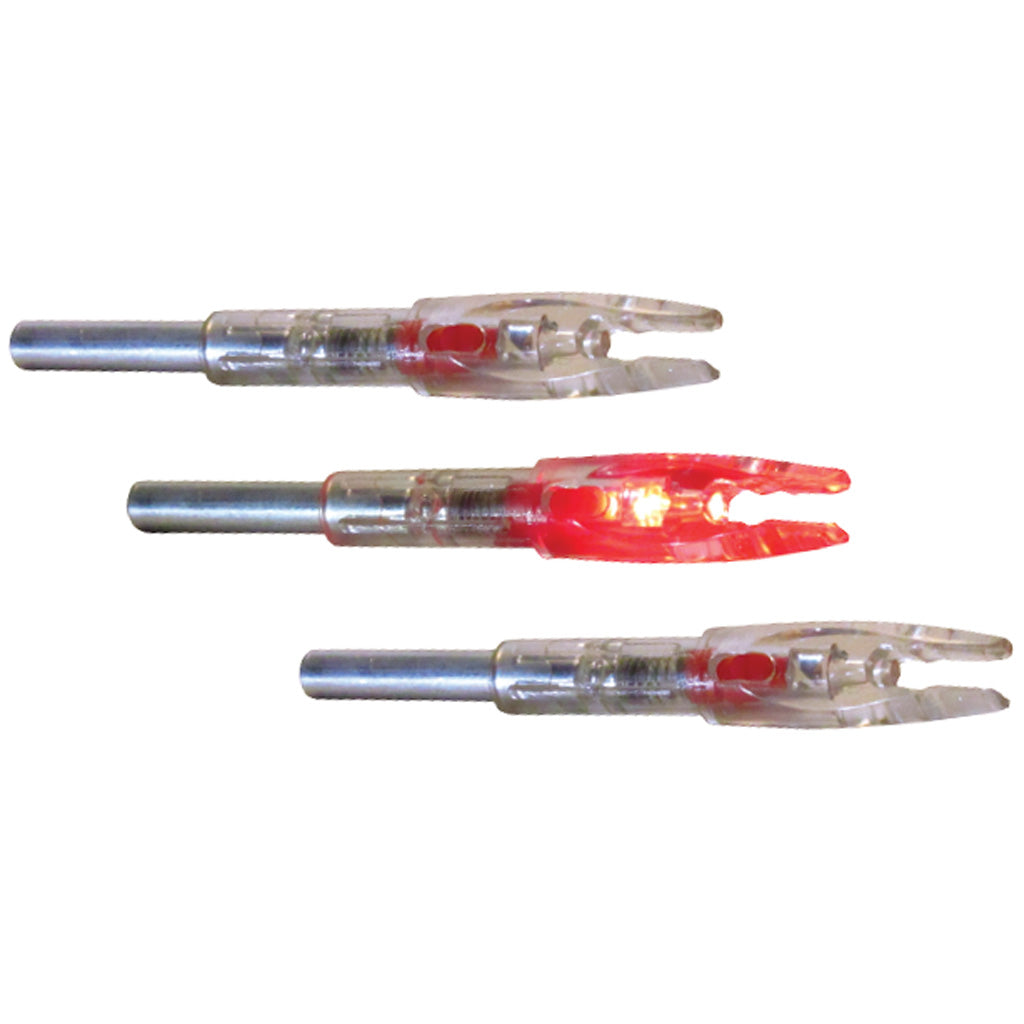 GWS Lighted Nocks Red S 3 Pack - High Visibility Archery Accessories