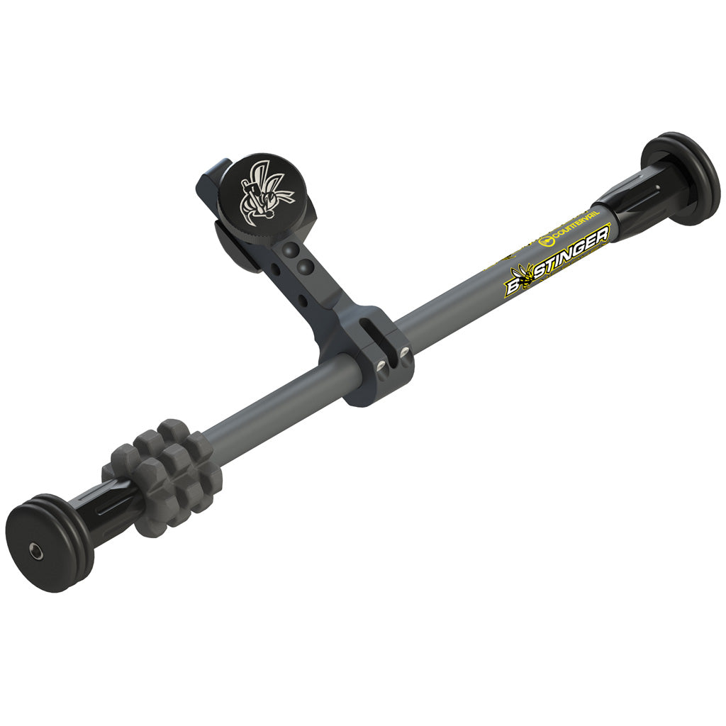 Bee Stinger MicroHex Counter Slide Stabilizer Dovetail Grey 10 in. - Perfect for Archery Balance