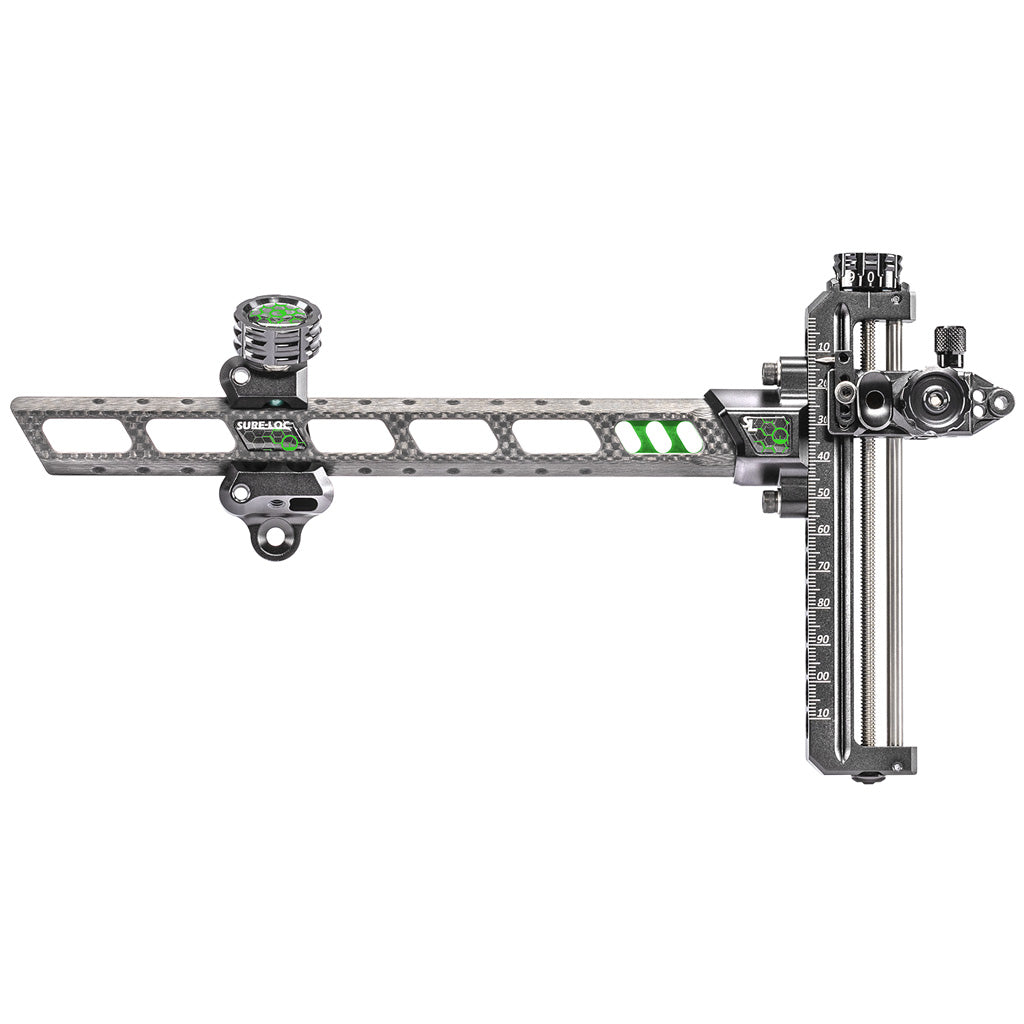 SureLoc Adrenaline Sight Green RH - Precision Carbon Fiber Bow Sight