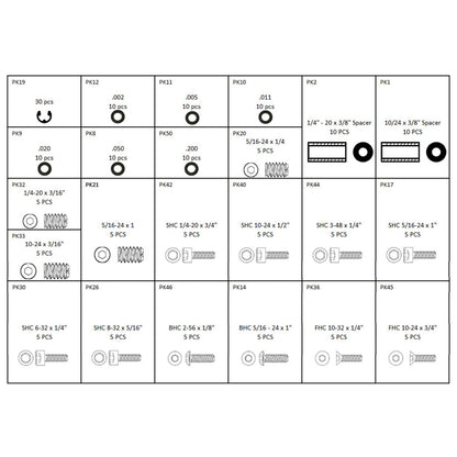 Last Chance Archery Pro Parts Kit - 440 Piece Assortment