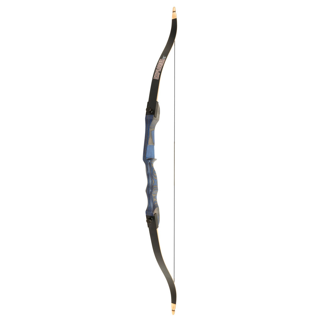 October Mountain Explorer CE Recurve Bow Blue 54 in. 20 lbs RH - OMP2125420