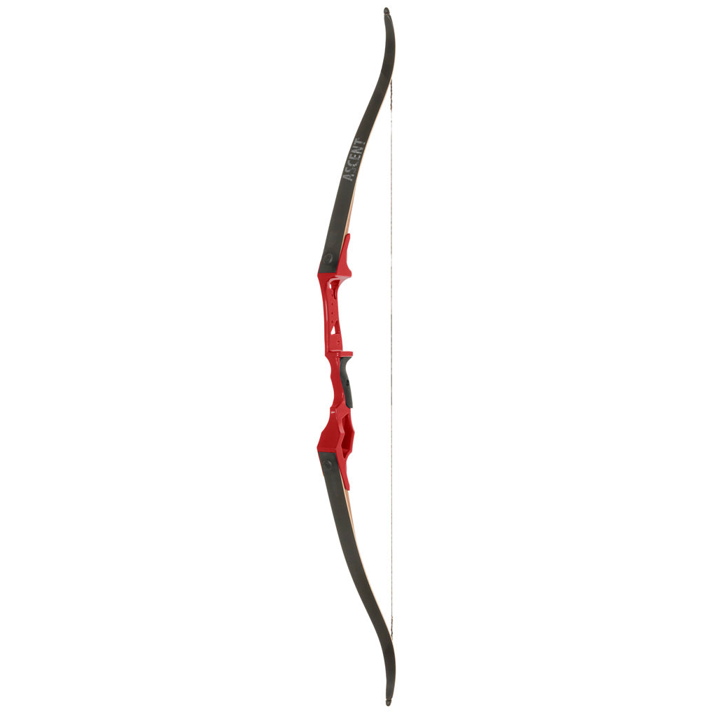 October Mountain Ascent Recurve Bow - Red, 58 in., 25 lbs., Right Hand - OMP81550