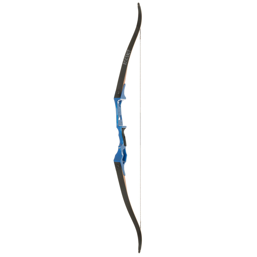 October Mountain Ascent Recurve Bow - Blue 58 in. 25 lbs. Right Hand (OMP81554)