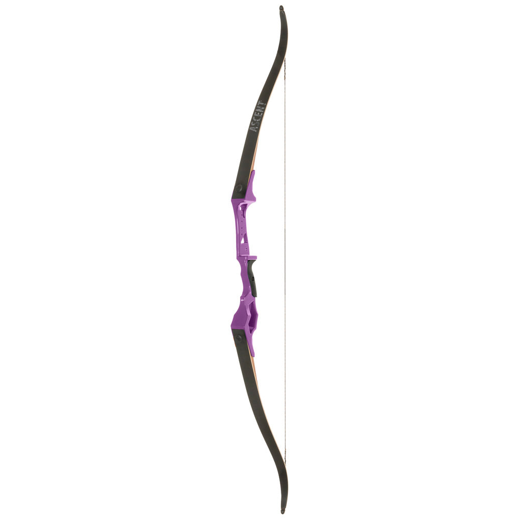 October Mountain Ascent Recurve Bow - Purple, 58 in., 25 lbs, Right Hand (OMP81558)