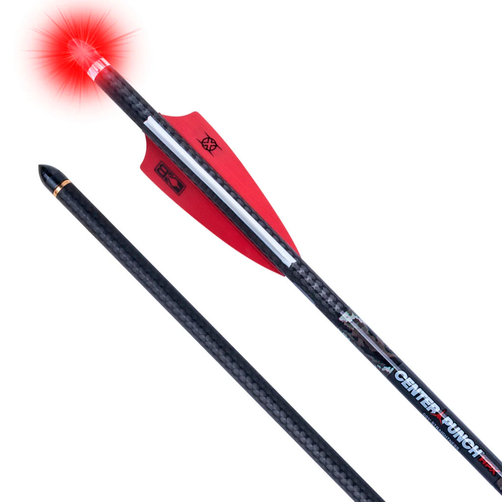 TenPoint CenterPunch HPX Alpha Blaze Carbon Arrows 20 in. Alpha Blaze Lighted Nocks 3 pk.