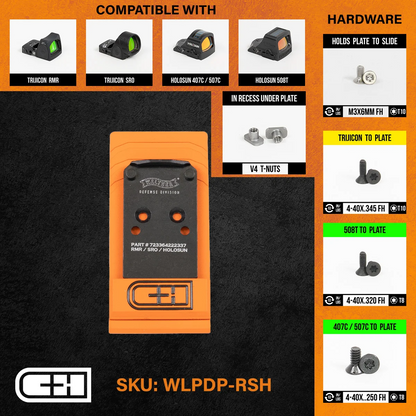 Optics Adapter Plate - Walther Defense PDP 1.0