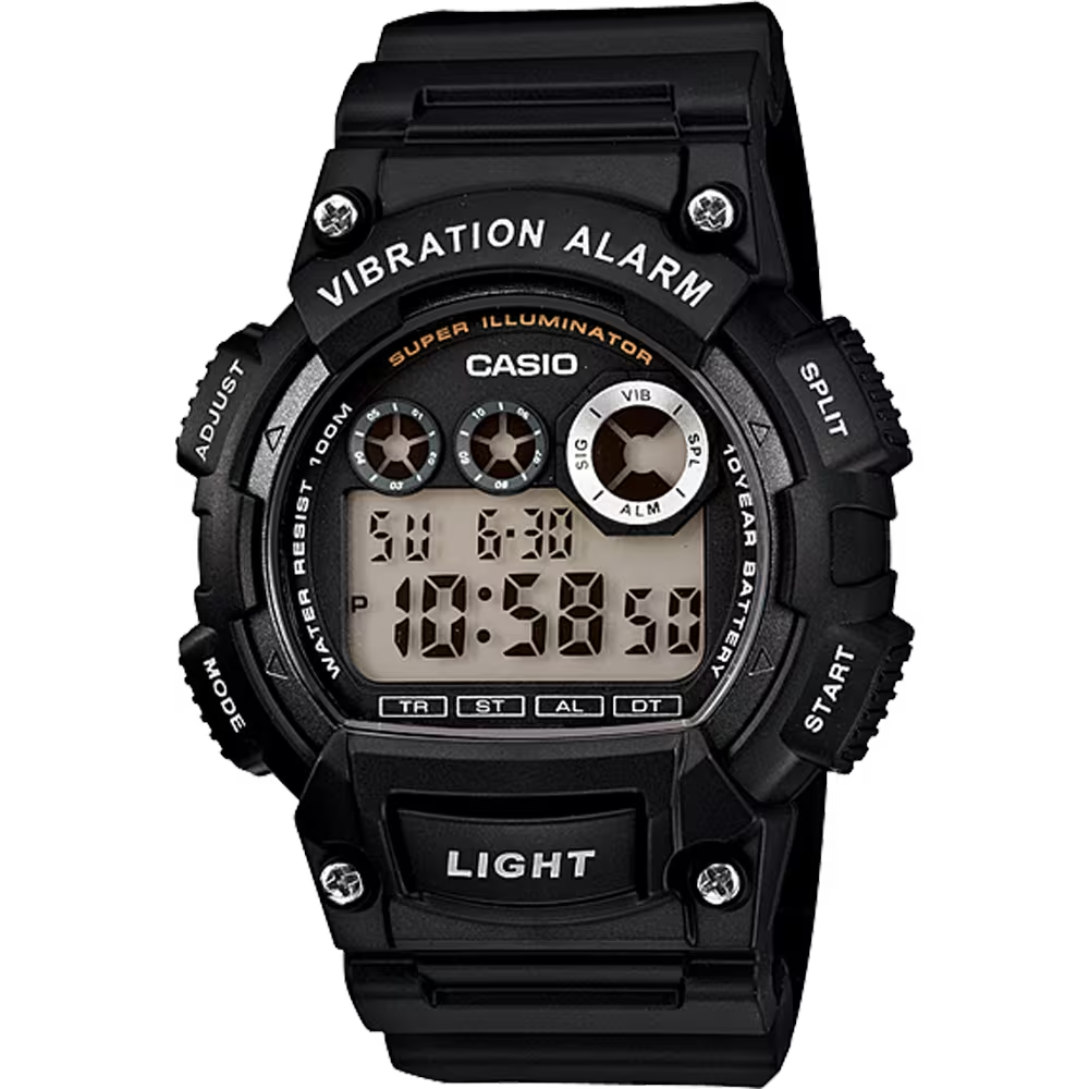 Classic Digital Watch w/ Vibration Alarm &amp; Super Bright Backlight