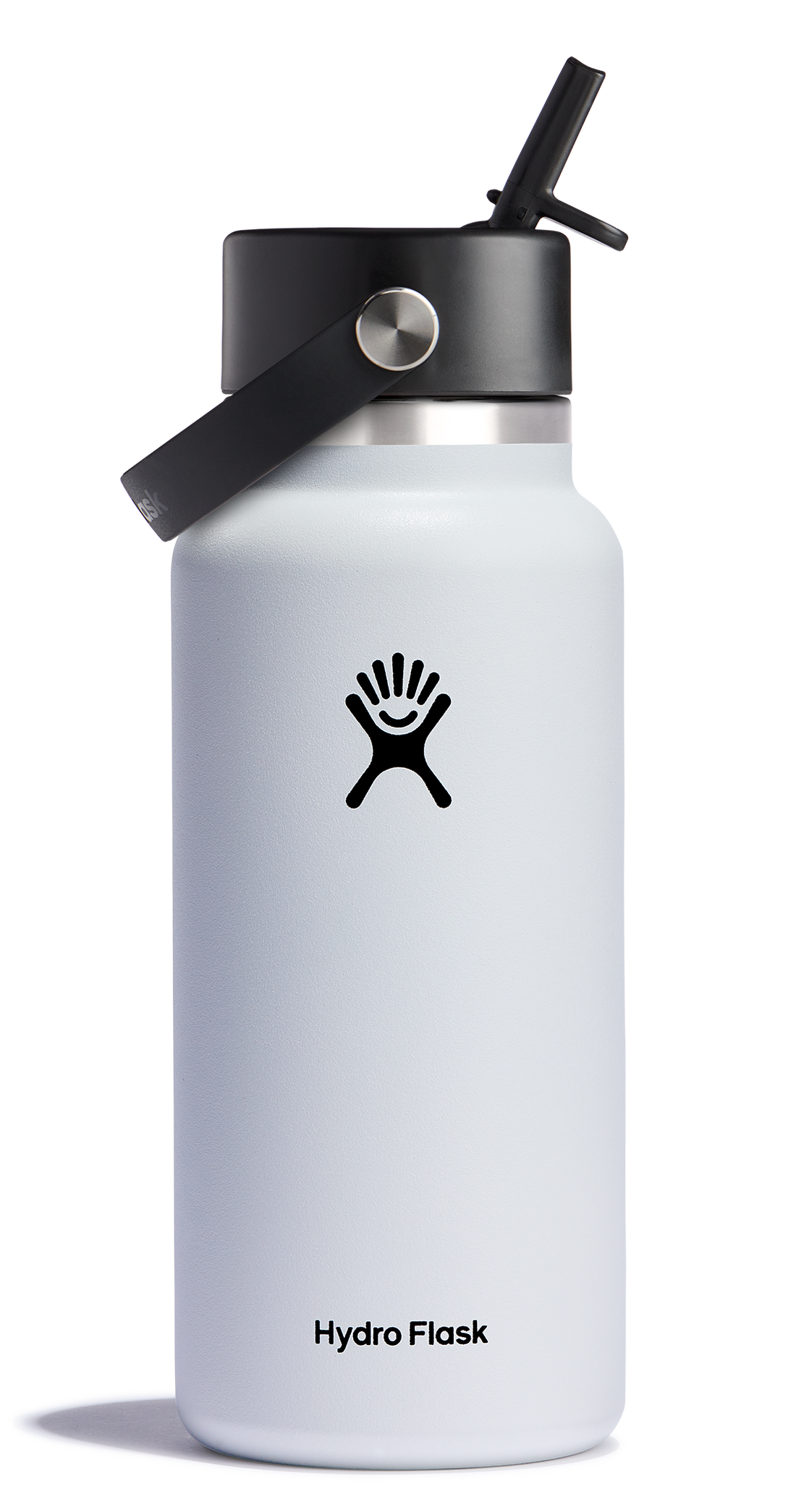 Wide Mouth Insulated Water Bottle w/ Flex Straw Cap