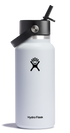 Wide Mouth Insulated Water Bottle w/ Flex Straw Cap