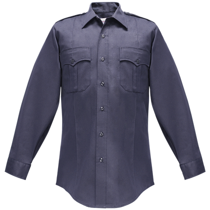 Duro Poplin Long Sleeve Shirt w/ Sewn-In Creases