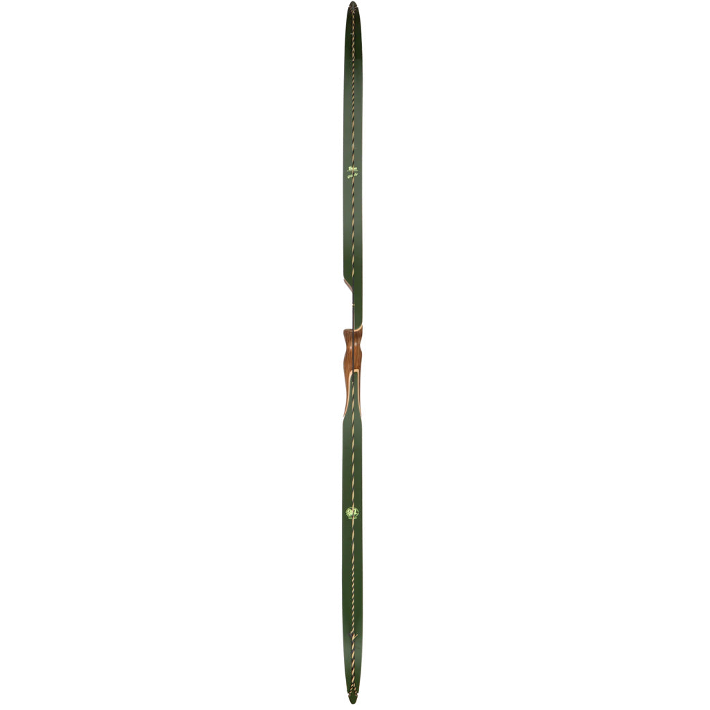 Bear Grizzly 90th Anniversary Shedua and Green Glass Bow - 35 lbs RH