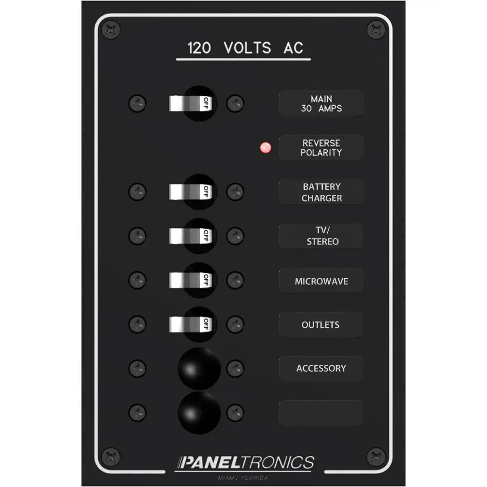 Paneltronics Standard AC 6 Position Breaker Panel &amp; Main [9982305B]