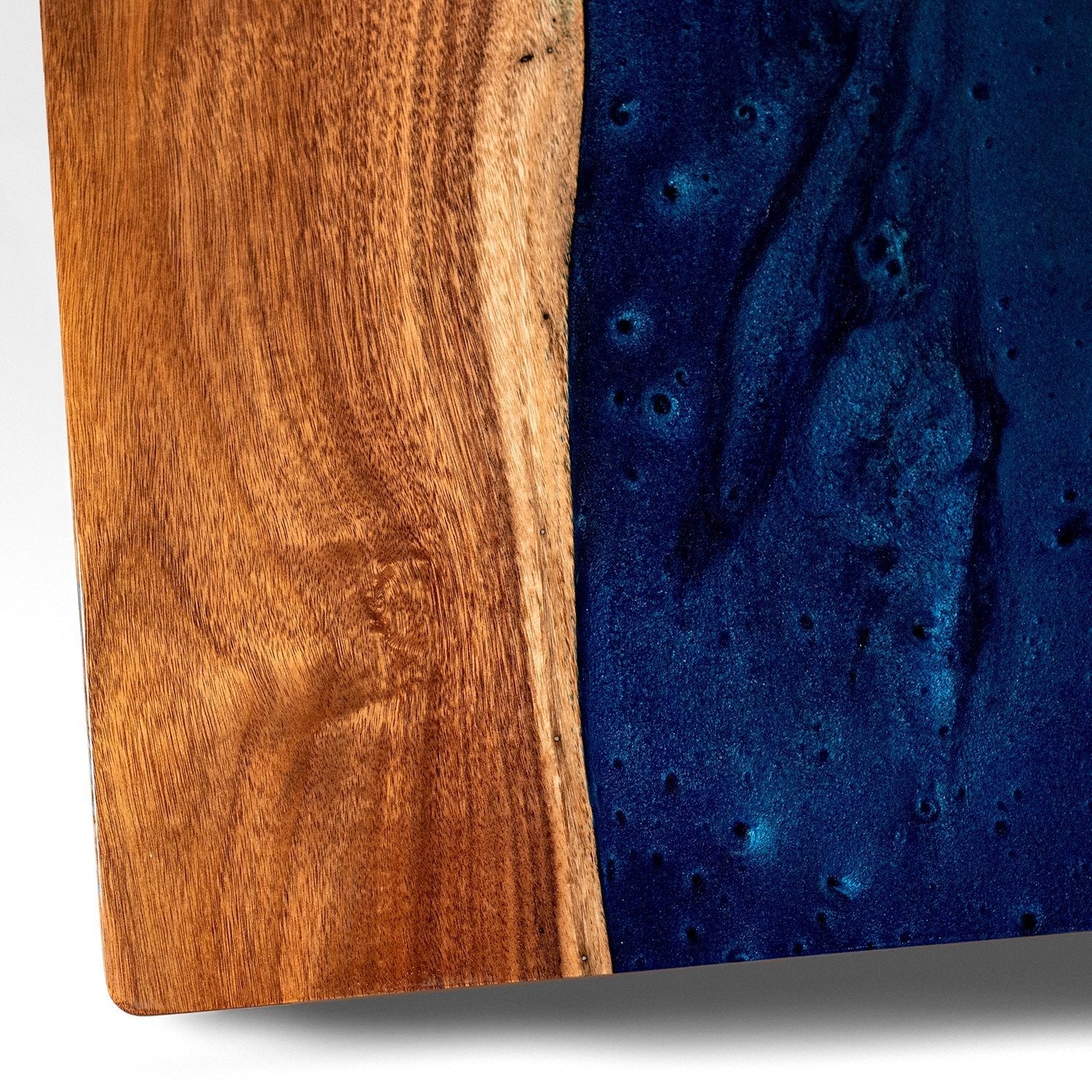 2ft x 4ft Resin &amp; Wood Classic Cornhole Set | Live Edge River Collection