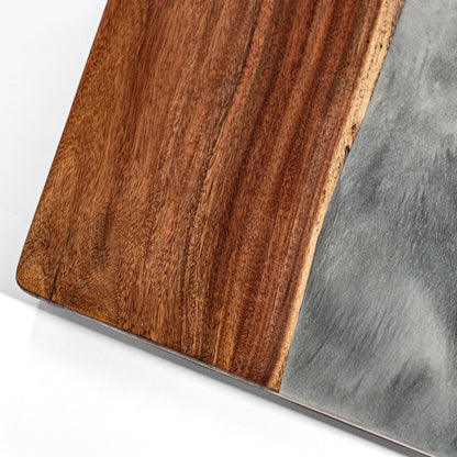 2ft x 4ft Resin &amp; Wood Classic Cornhole Set | Live Edge River Collection