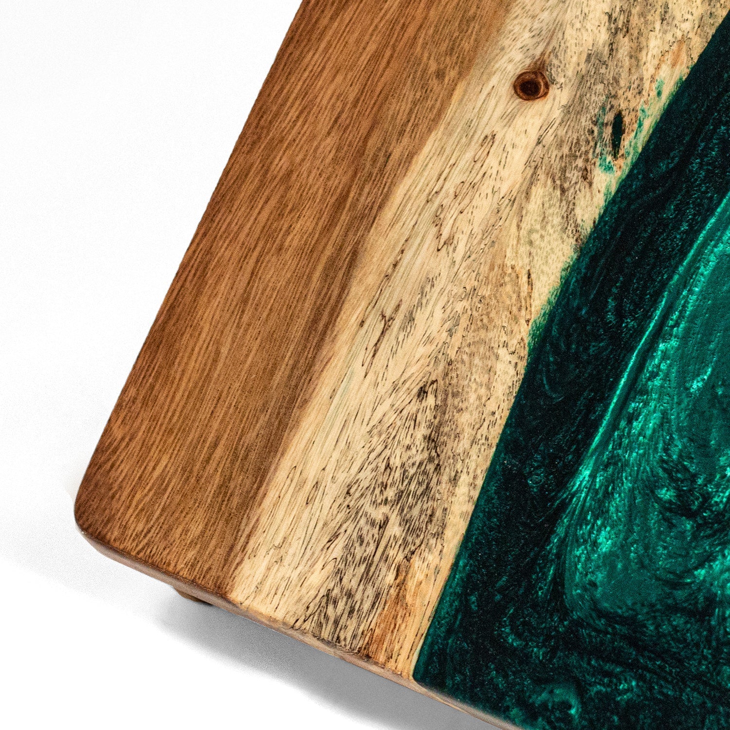2ft x 4ft Resin &amp; Wood Classic Cornhole Set | Live Edge River Collection