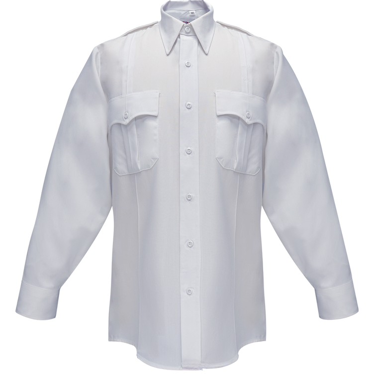 Duro Poplin Long Sleeve Shirt w/ Sewn-In Creases