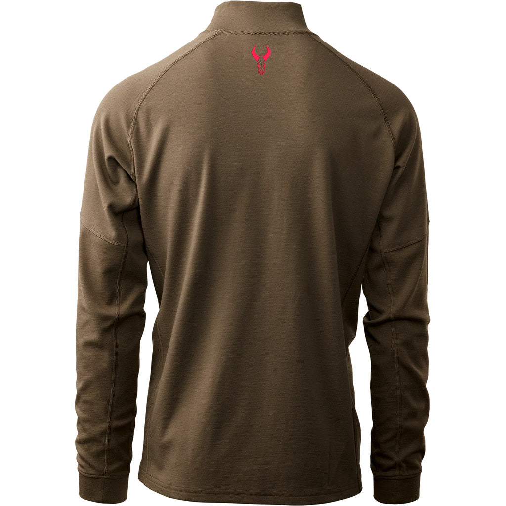 Badlands Pecora Heavyweight Merino 1/4 Zip MUD X-Large