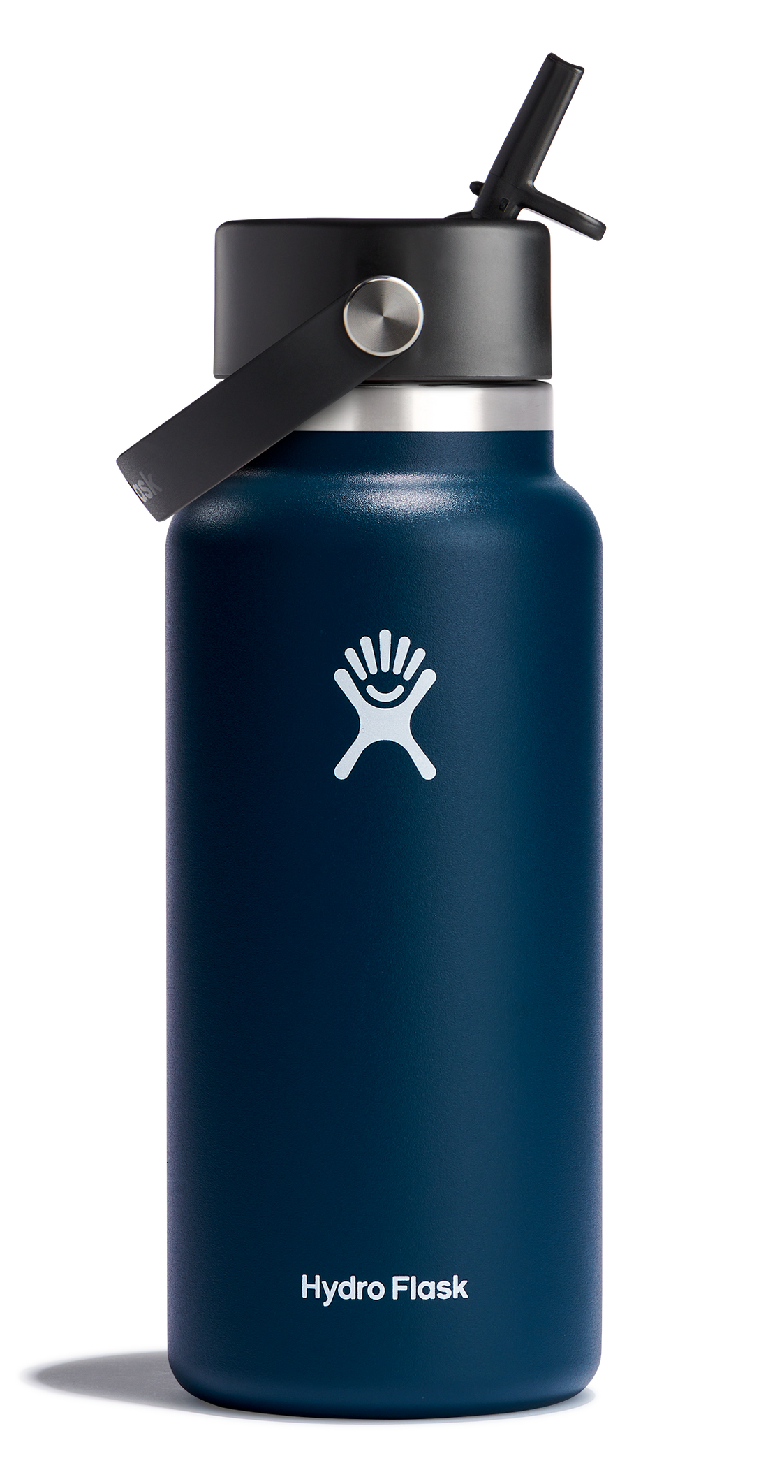 Wide Mouth Insulated Water Bottle w/ Flex Straw Cap