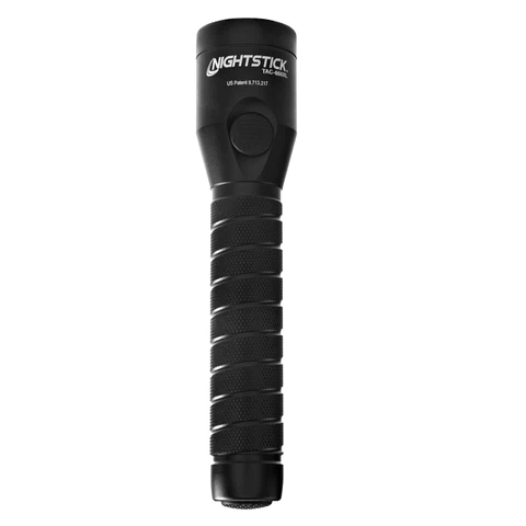 Dual-Switch Rechargeable Tactical Flashlight - Black