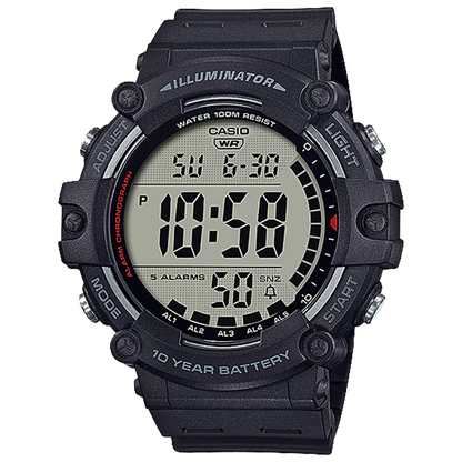 Classic Digital Watch w/ 10-Year Battery