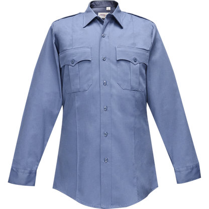 Duro Poplin Long Sleeve Shirt w/ Sewn-In Creases