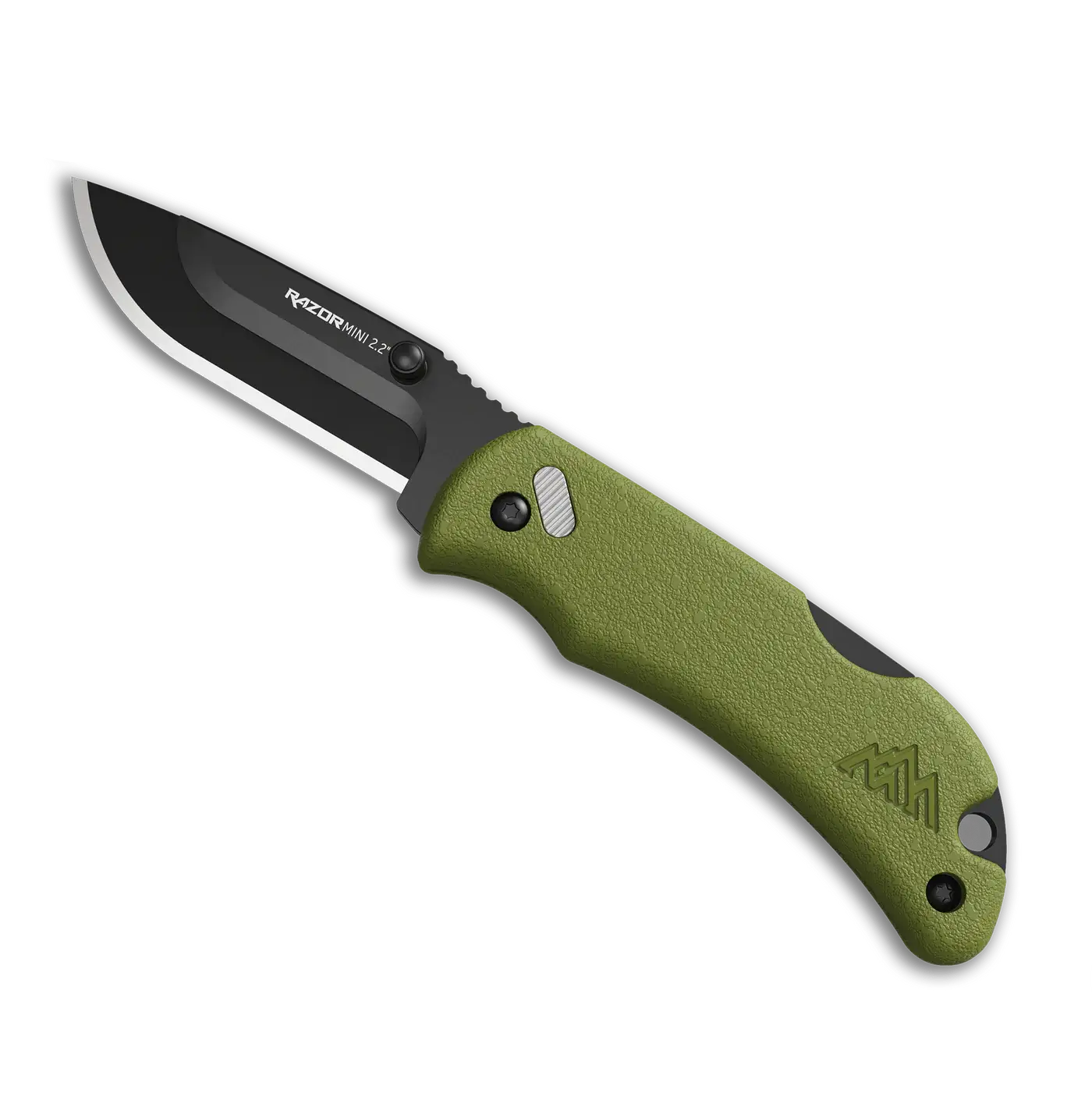 2.2 RAZOR-MINI (Seafoam PMS, 2 Drop-Pt Polished Blades)