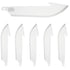 Outdoor Edge Drop Point Replacement Blades - 2.2 in. Stainless Steel - 6 Pack