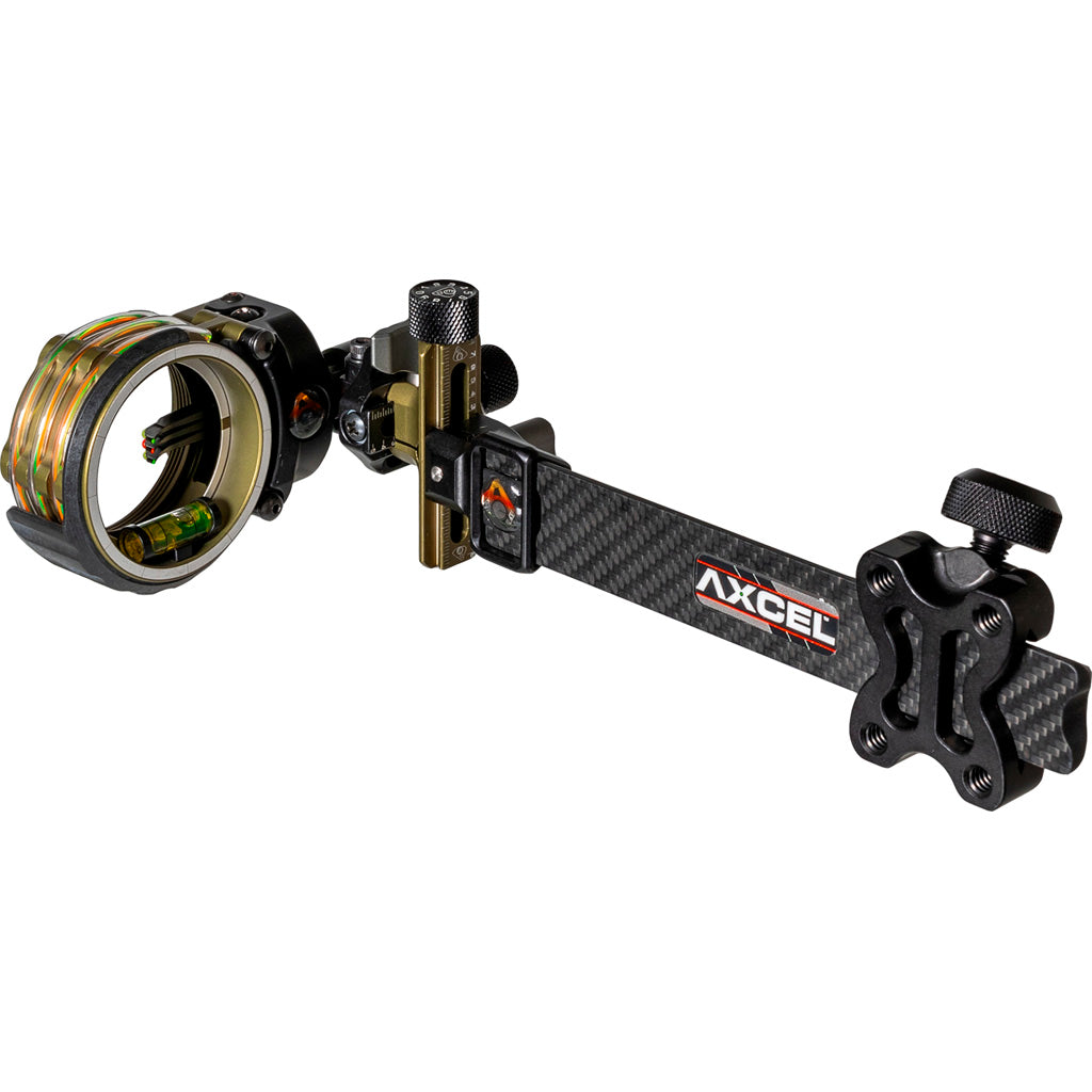 Axcel LANDSLYDE Carbon Pro Slider Tactical Bowhunting Sight - AccuStat II Micro 3 Pin .010