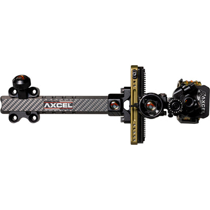 Axcel LANDSLYDE Carbon Pro Slider Tactical Bowhunting Sight - AccuStat II Micro 5 Pin .010