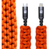 Dark Energy Lightning to C Paracord Cable - Orange