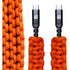 Dark Energy USB C to C Paracord Cable - Orange