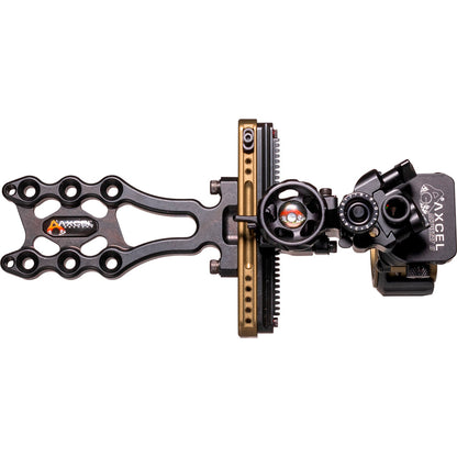 Axcel LANDSLYDE Slider Tactical Bowhunting Sight - AccuStat II Micro 3 Pin .010
