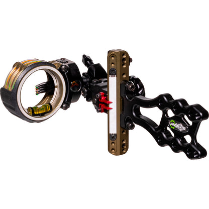 Axcel LANDSLYDE Slider Tactical Bowhunting Sight AccuStat II Micro 4 Pin .019