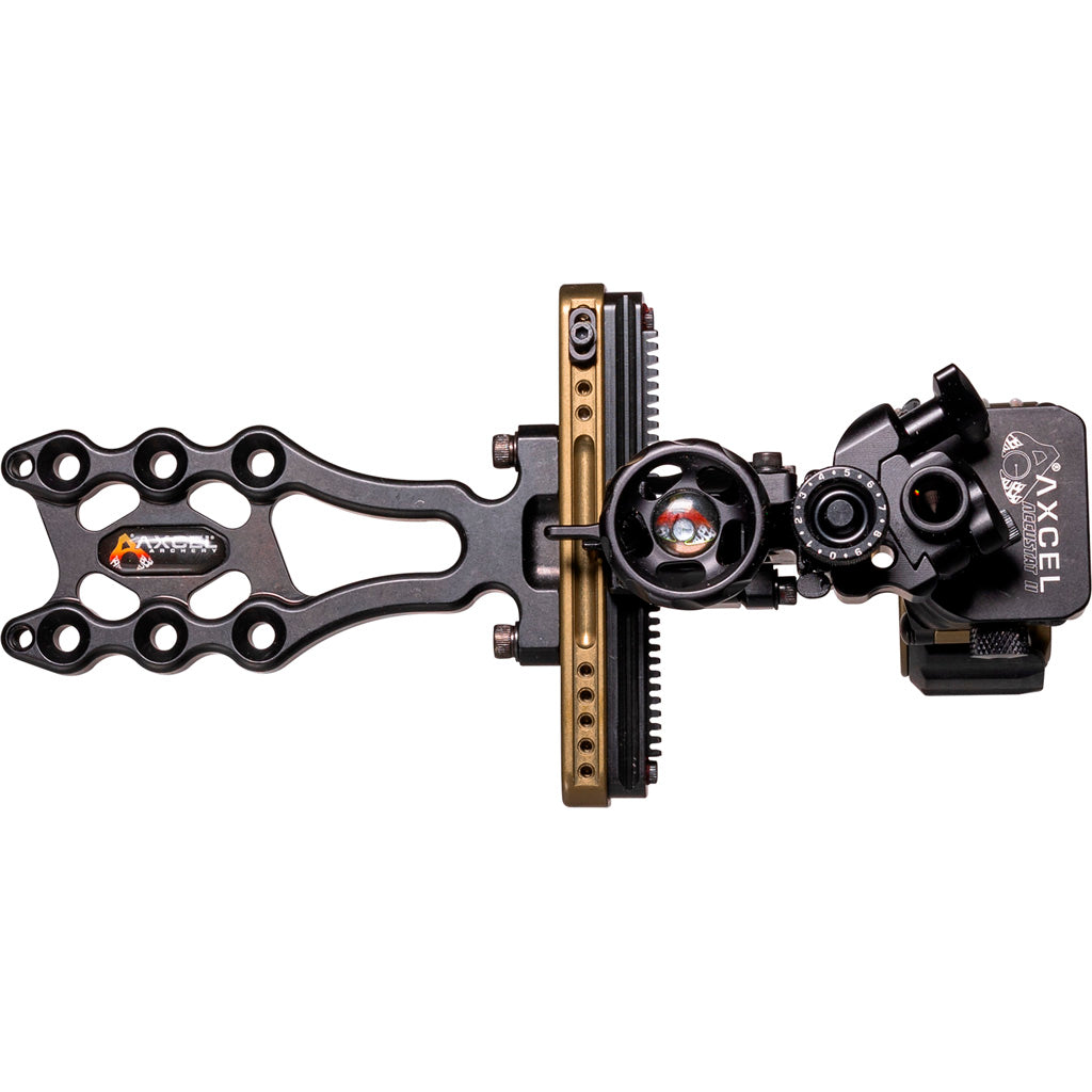Axcel LANDSLYDE Slider Tactical Bowhunting Sight AccuStat II Micro 4 Pin .010