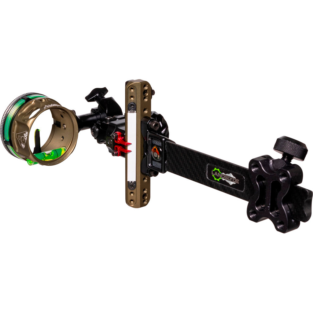 Axcel LANDSLYDE Carbon Pro Slider Tactical Bow Sight AVX-41 1 Pin .029 Green Fiber