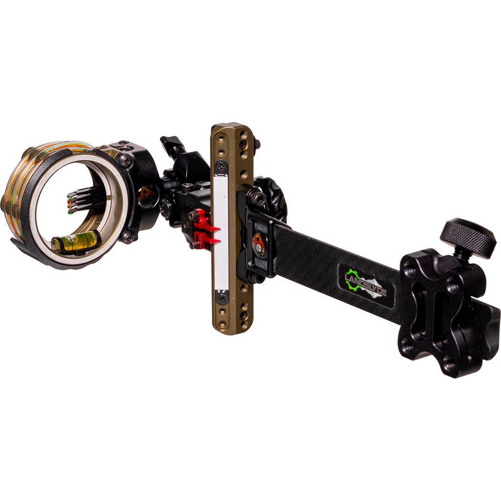 Axcel LANDSLYDE Carbon Pro Slider Tactical Bowhunting Sight - AccuStat II Micro 4 Pin .019