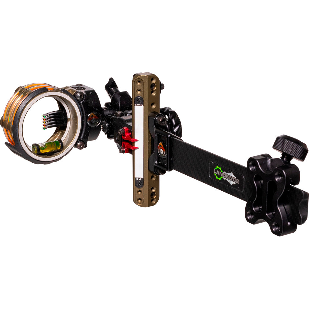 Axcel LANDSLYDE Carbon Pro Slider Tactical Bowhunting Sight - AccuStat II Micro 5 Pin .019