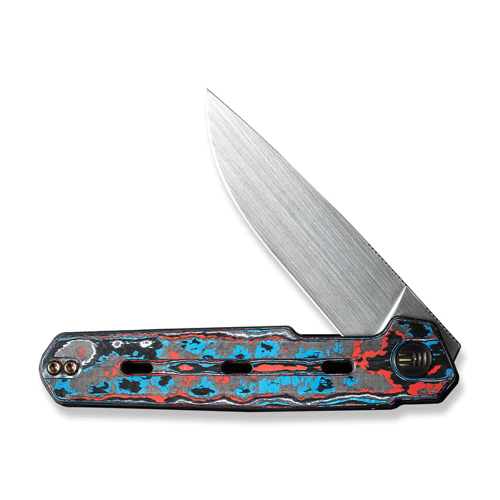 WEKNIFE Navo Flipper Knife Carbon Fiber &amp; Titanium Handle (3.25 CPM 20CV Blade) WE22026-4