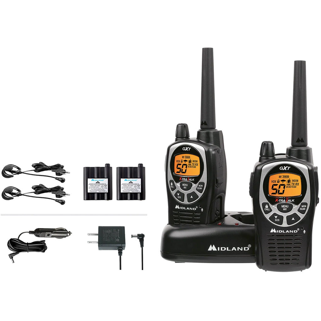 Midland GXT1000VP4 Two-Way GRMS Radio 2 pk.